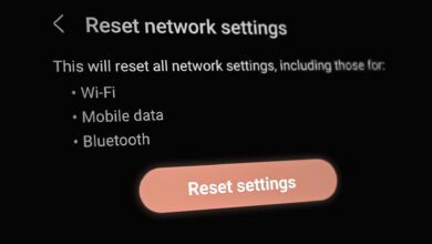 Android Reset Network Settings Menu