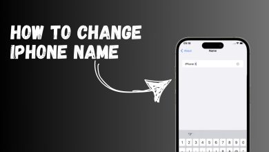 How to change iPhone name