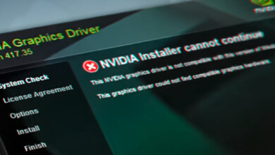 Nvidia driver cannot continue