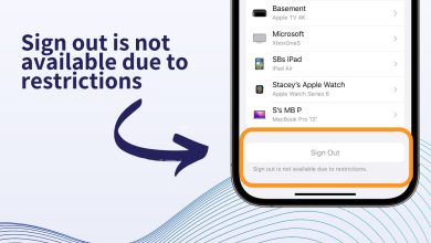 Sign out is not available due to restrictions