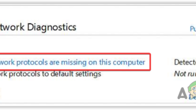 Fix- One Or More Network Protocols Are Missing on This Computer